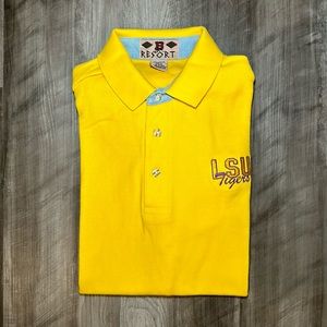 LSU Tigers Vintage Boa Resort Polo - Medium